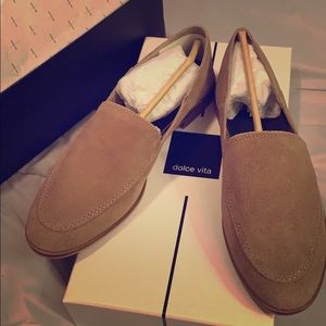 Dolce Vita almond suede loafers NIB size 8.5